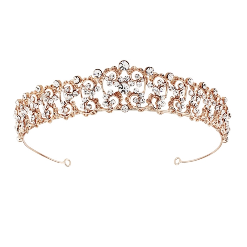 SASSB COLLECTION - CHRISTABEL LUXE TIARA 17- ROSE GOLD