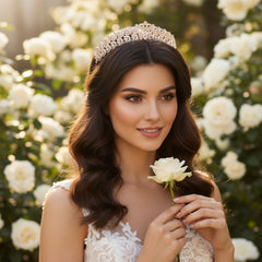 SASSB COLLECTION - CHRISTABEL LUXE TIARA 17- ROSE GOLD