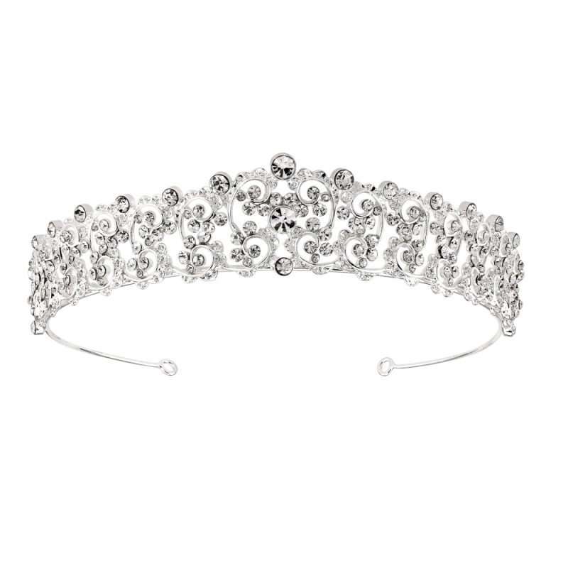 SASSB COLLECTION - CHRISTABEL LUXE TIARA 17 - SILVER