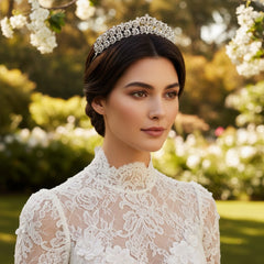 SASSB COLLECTION - CHRISTABEL LUXE TIARA 17 - SILVER