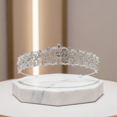 SASSB COLLECTION - CHRISTABEL LUXE TIARA 17 - SILVER