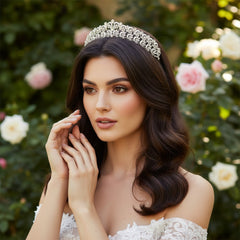 SASSB COLLECTION - CHRISTABEL LUXE TIARA 17 - SILVER