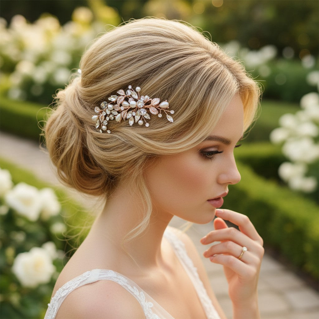 SASSB COLLECTION - VINTAGE HEIRLOOM HEADPIECE -HC35-ROSE GOLD