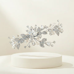SASSB COLLECTION - VINTAGE HEIRLOOM HEADPIECE -HC35-SILVER
