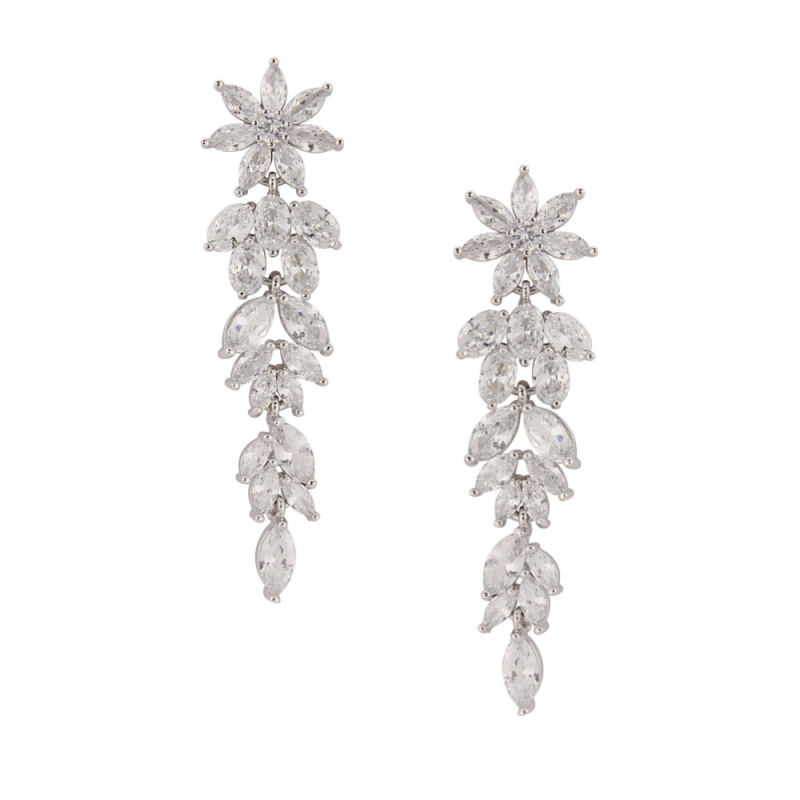 CUBIC ZIRCONIA COLLECTION - STARLET TREASURE EARRINGS - CZER432