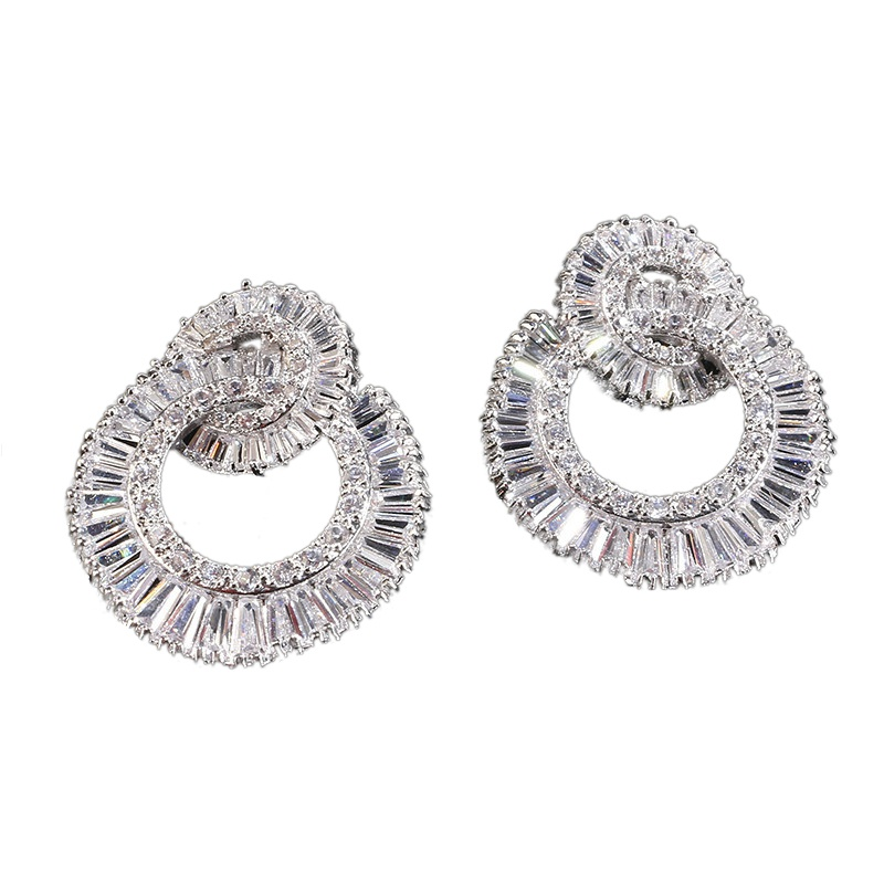 CUBIC ZIRCONIA COLLECTION - HOLLYWOOD GLAM EARRINGS - CZER438