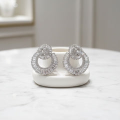 CUBIC ZIRCONIA COLLECTION - HOLLYWOOD GLAM EARRINGS - CZER438