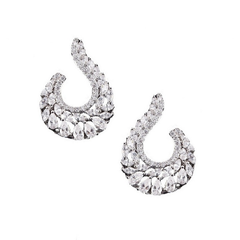 CUBIC ZIRCONIA COLLECTION - EXQUISITE STARLET EARRINGS - CZER442