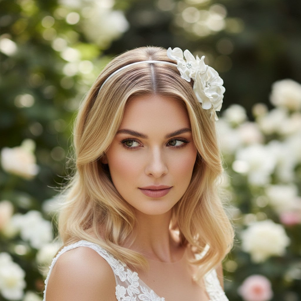 SASSB COLLECTION - AMELIE CHIC HEADBAND HDB39- IVORY