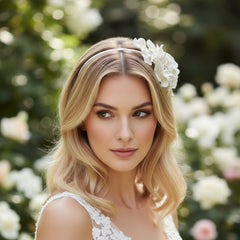 SASSB COLLECTION - AMELIE CHIC HEADBAND HDB39- IVORY
