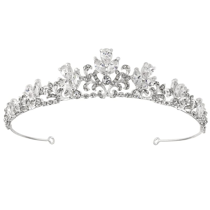 SASSB COLLECTION - ARABELLA COUTURE- TIARA 14 - SILVER