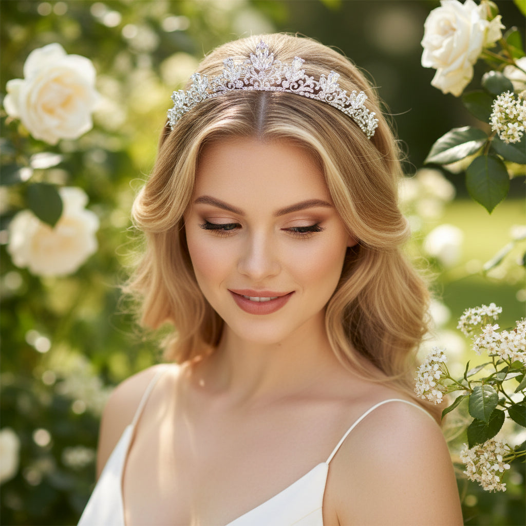 SASSB COLLECTION - ARABELLA COUTURE- TIARA 14 - SILVER