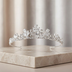 SASSB COLLECTION - ARABELLA COUTURE- TIARA 14 - SILVER