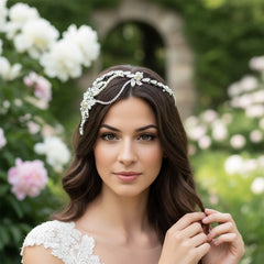SASSB COLLECTION - CHLOE INSPIRED HEADPIECE -HP6- SILVER