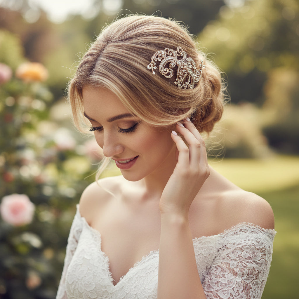 SASSB COLLECTION - VINTAGE EXTRAVAGANCE HEADPIECE -HC33 - ROSE GOLD
