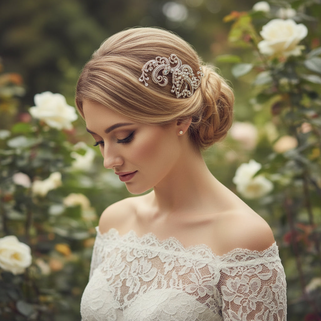 SASSB COLLECTION - VINTAGE EXTRAVAGANCE HEADPIECE -HC33 - ROSE GOLD