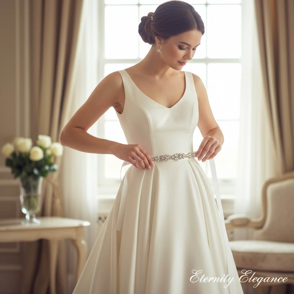 ATHENA COLLECTION - VINTAGE INSPIRED BRIDAL BELT- 17 LIGHT IVORY