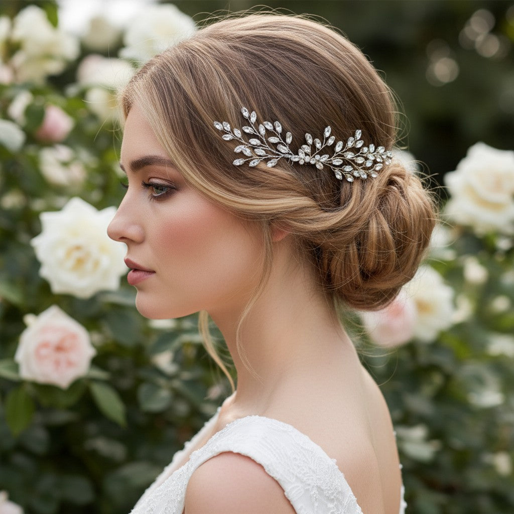 ATHENA COLLECTION - GOLD ELEGANCE HAIRCOMB - (HC155)