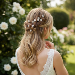ATHENA COLLECTION - CRYSTAL BEJEWELLED HAIR PINS - GOLD (PIN 34)