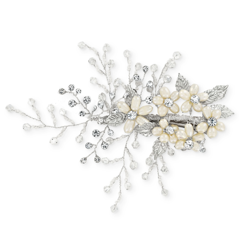 ATHENA COLLECTION - EXQUISITE PEARL HAIR CLIP -  CLIP 737