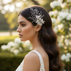 ATHENA COLLECTION - EXQUISITE PEARL HAIR CLIP -  CLIP 737