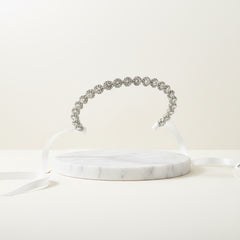 ATHENA COLLECTION - EXQUISTE CRYSTAL HAIR VINE - HP150 SILVER
