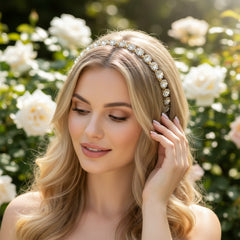 ATHENA COLLECTION - EXQUISTE CRYSTAL HAIR VINE - HP150 GOLD