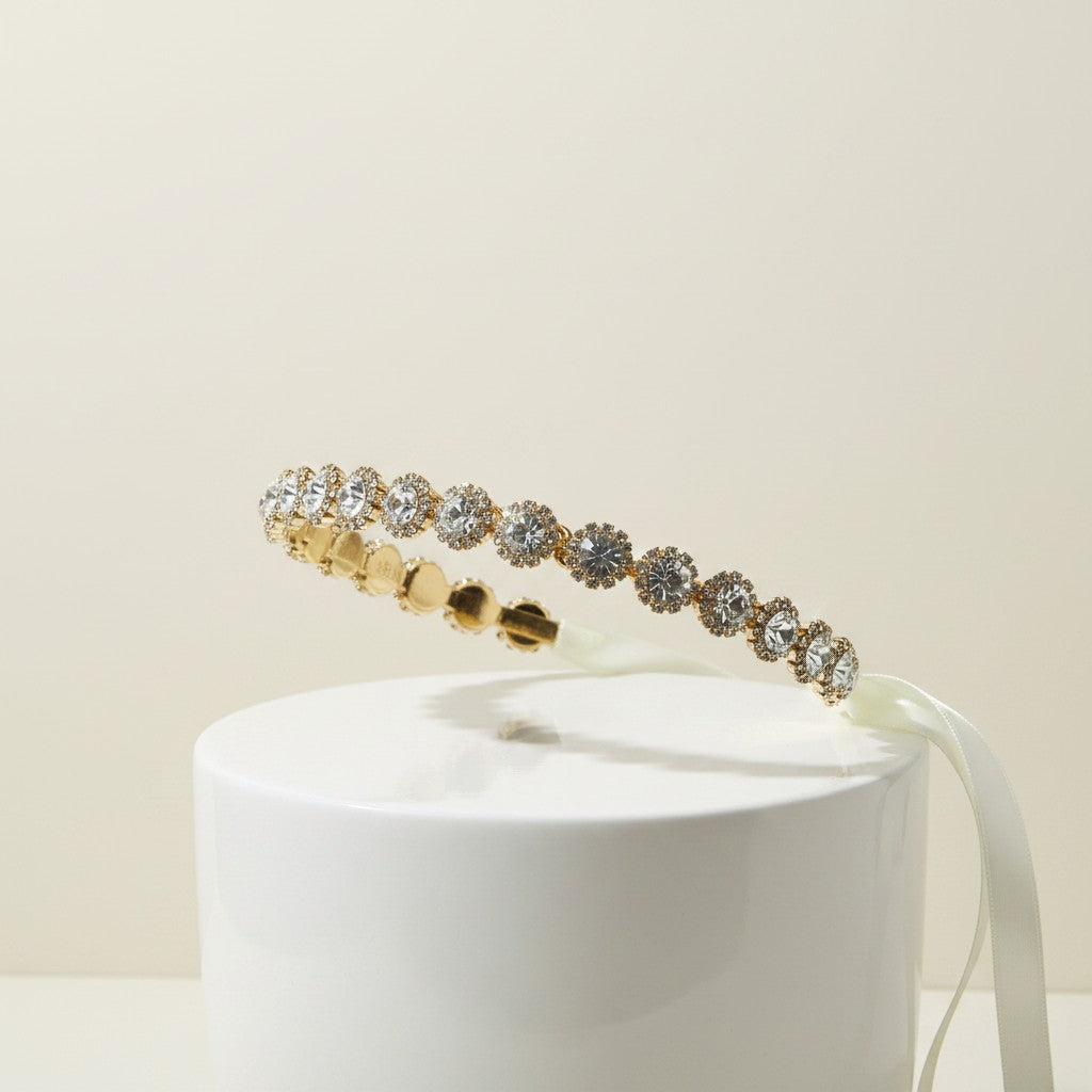 ATHENA COLLECTION - EXQUISTE CRYSTAL HAIR VINE - HP150 GOLD