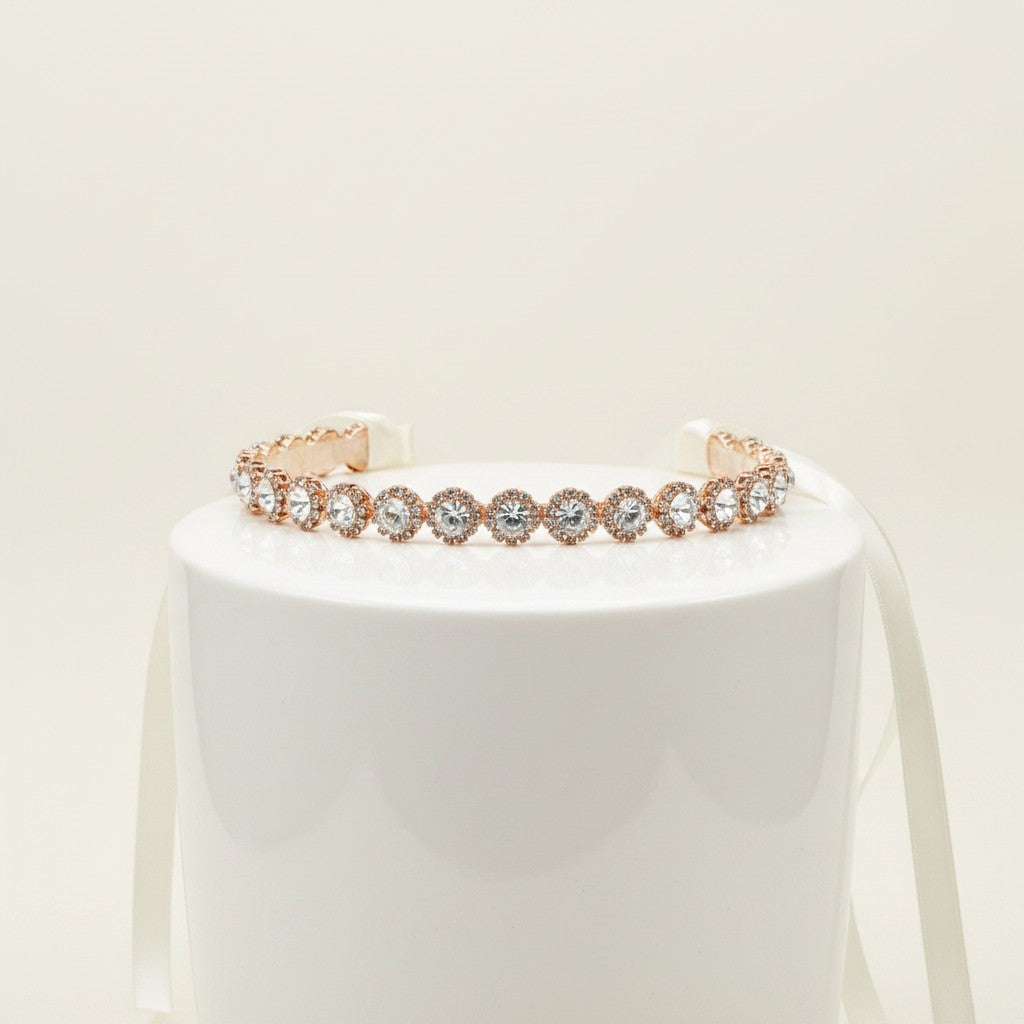 ATHENA COLLECTION - EXQUISTE CRYSTAL HAIR VINE - HP150 ROSE GOLD