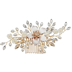 ATHENA COLLECTION  -EXQUISITE ROMANCE HAIR COMB - PINK BLUSH - HC161