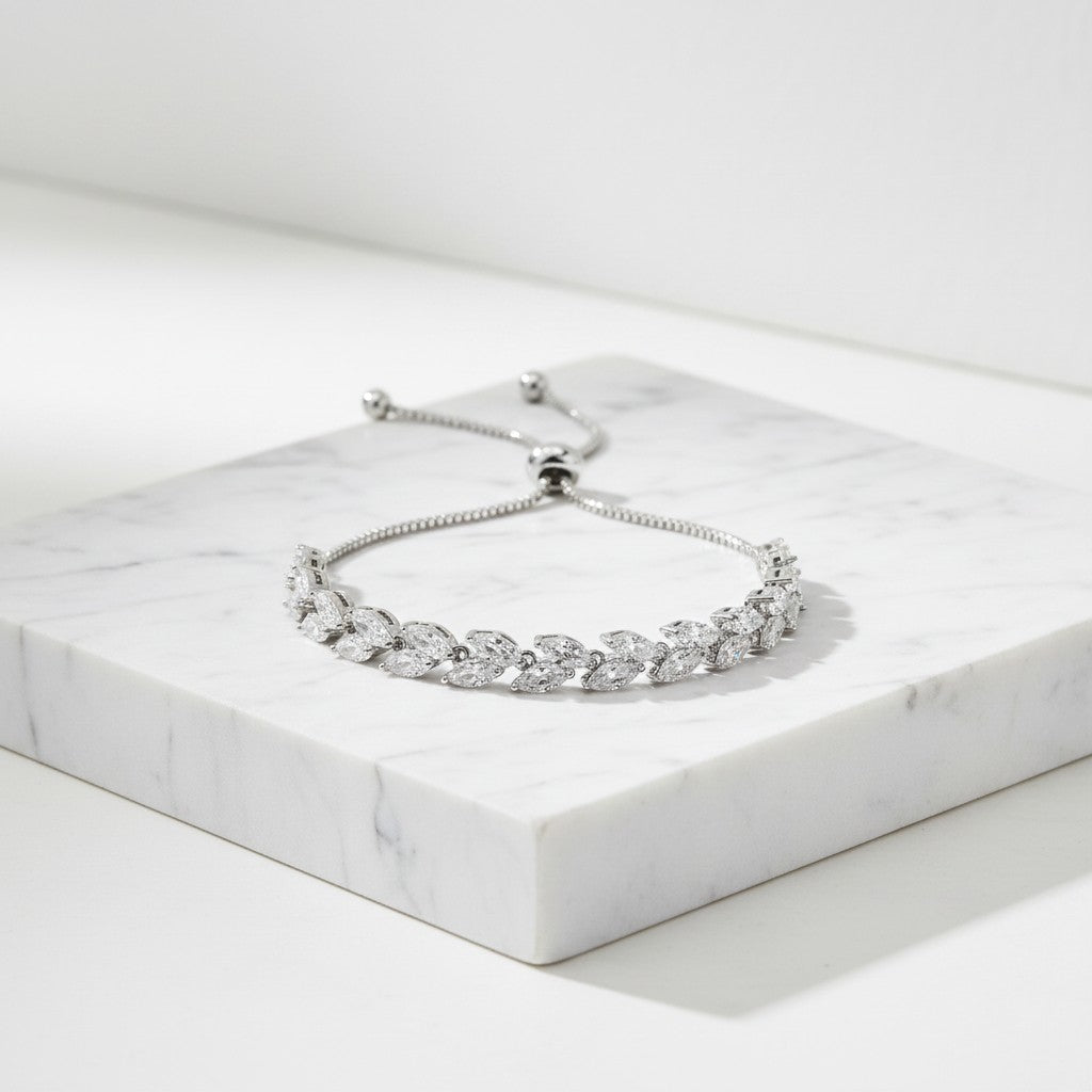 CZ COLLECTION - CLASSIC CRYSTAL BRACELET - CZBRA29 SILVER