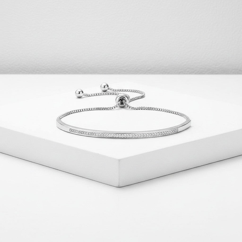 CZ COLLECTION - CRYSTAL ELEGANCE BRACELET - CZBRA30 SILVER
