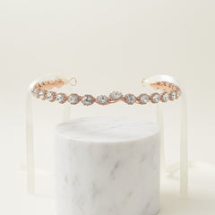 ATHENA COLLECTION - CRYSTAL TREASURE BRIDAL BELT 21 ROSE GOLD