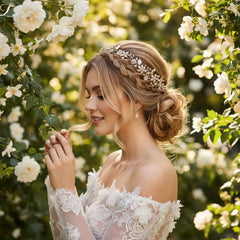 ATHENA COLLECTION - CRYSTAL ELEGANCE HAIR VINE - HP152  GOLD