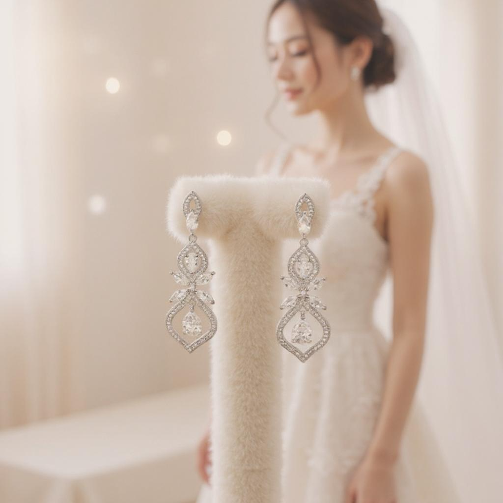 CUBIC ZIRCONIA COLLECTION - SIMPLY SPARKLE  - CZER449 SILVER