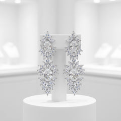 CUBIC ZIRCONIA COLLECTION - DAZZLING STARLET EARRINGS - CZER451