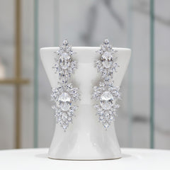 CUBIC ZIRCONIA COLLECTION - DAZZLING STARLET EARRINGS - CZER451
