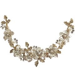 ATHENA COLLECTION - FLORAL ROMANCE EXQUISITE HAIR VINE - (HP153) GOLD