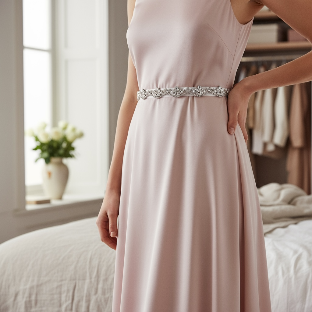 ATHENA COLLECTION - STARLET BRIDAL BELT - BELT 18 - IVORY