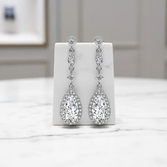 CUBIC ZIRCONIA COLLECTION - ETERNAL ELEGANCE EARRINGS - CZER460