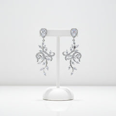 CUBIC ZIRCONIA COLLECTION - CRYSTAL SPLENDOUR EARRINGS - CZER465