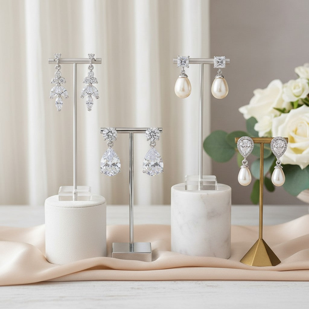 CUBIC ZIRCONIA COLLECTION - DAINTY EARRING COLLECTION