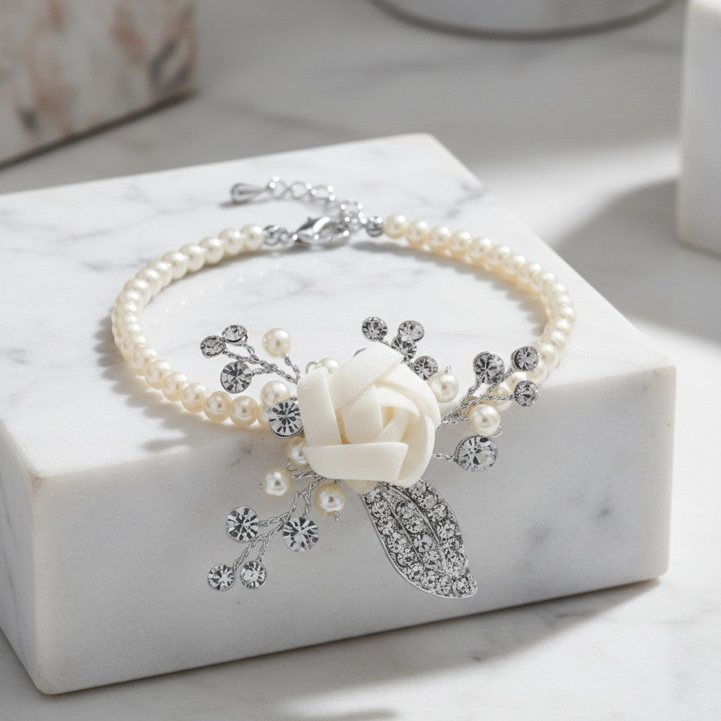 SASSB COLLECTION -CLARA PEARL  BRACELET - BR19