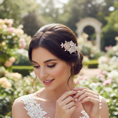 ATHENA COLLECTION - EXQUISITE CRYSTAL SPARKLE COMB - HC166 ROSE GOLD