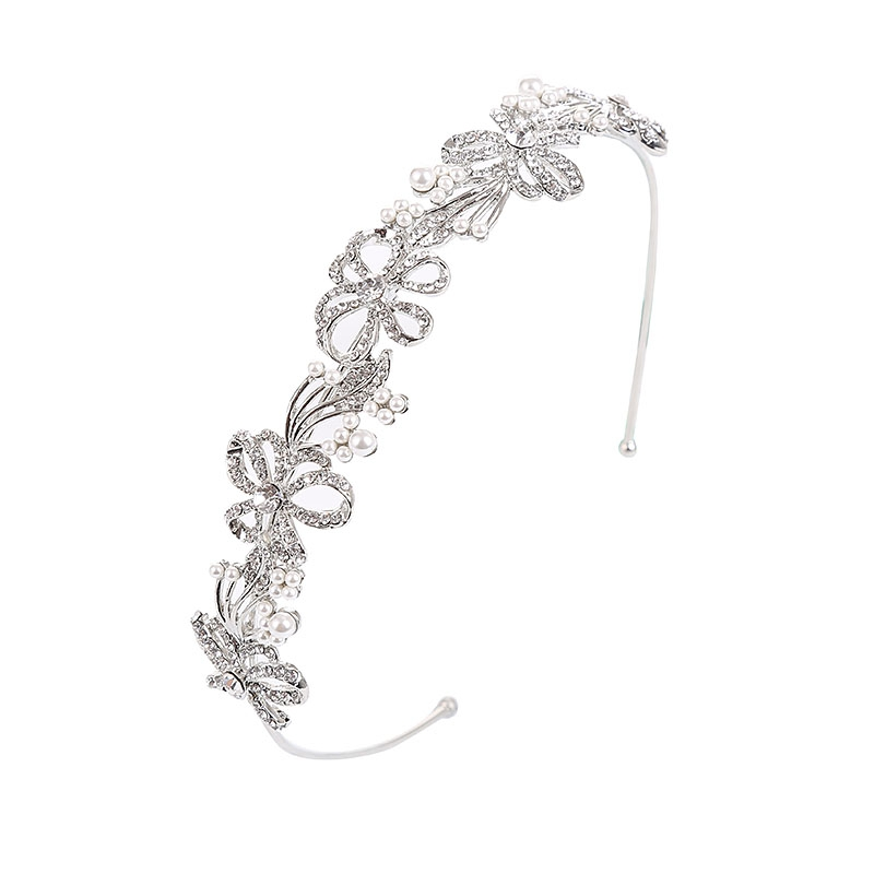 ATHENA COLLECTION - CHIC CRYSTAL TREASURE HEADBAND AHB-2 SILVER
