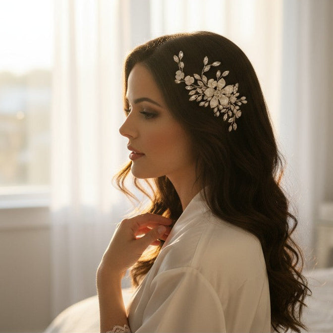 ATHENA COLLECTION -EXQUISITE ROMANCE HAIR COMB - GOLD - HC161