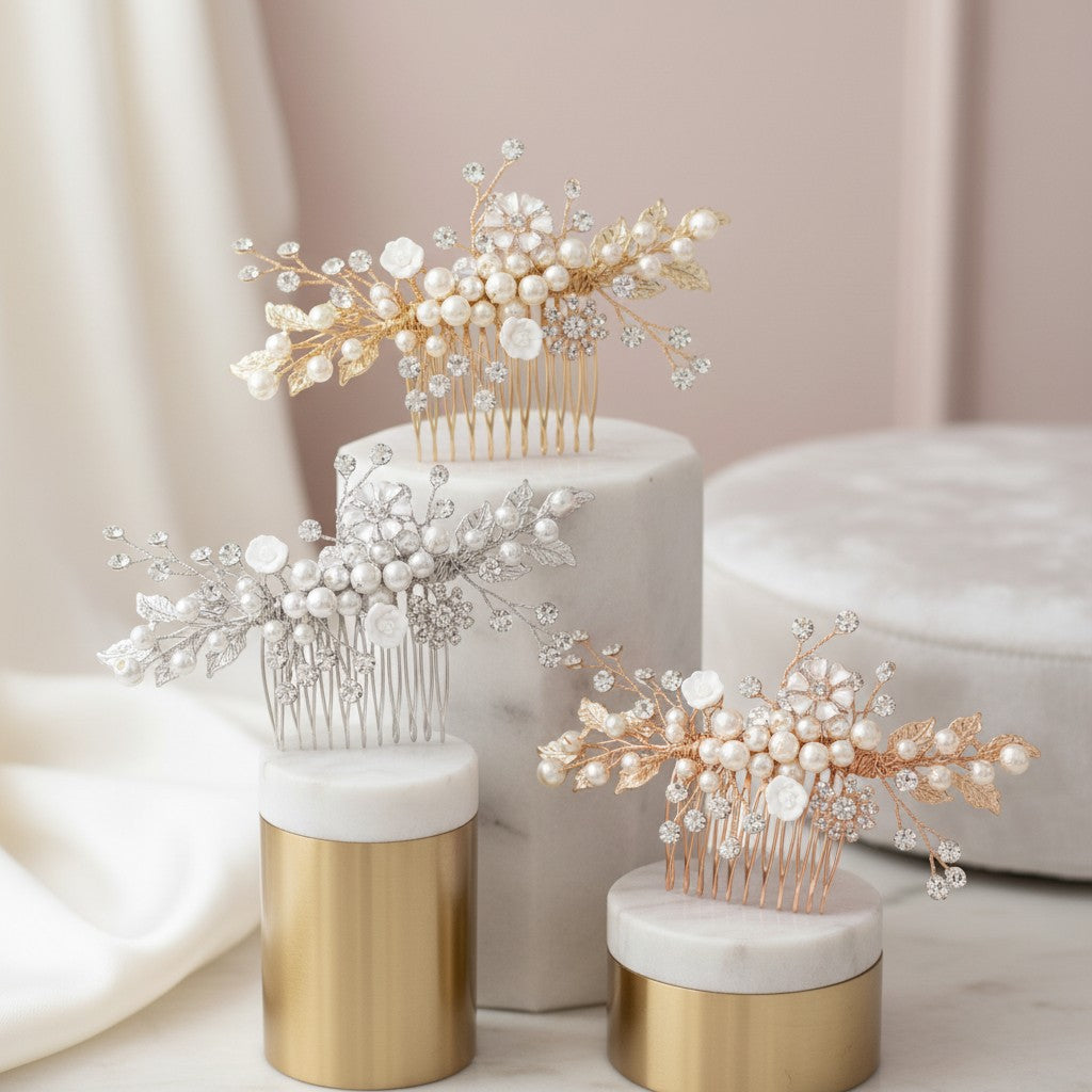 ATHENA COLLECTION - ETERNALLY PEARL HAIR COMB COLLECTION