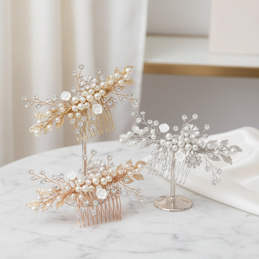 ATHENA COLLECTION - ETERNALLY PEARL HAIR COMB COLLECTION