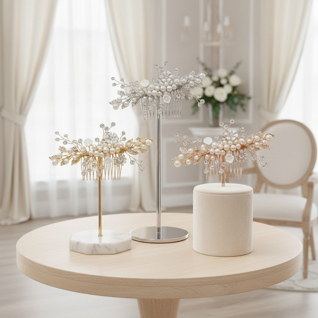 ATHENA COLLECTION - ETERNALLY PEARL HAIR COMB COLLECTION