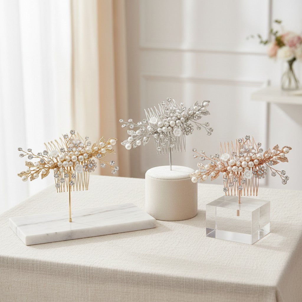 ATHENA COLLECTION - ETERNALLY PEARL HAIR COMB COLLECTION